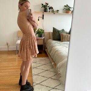 SOPHOMORE strappy back skater dress